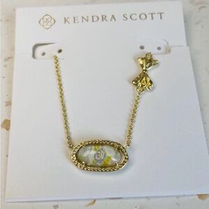 Kendra Scott Gold and White necklace